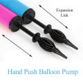 Rocket Balloon Pump Manual Air Inflator for Balloons, Exercise Yoga Balls, Pool Floats, Hopper Animals, (Random Colour & Design). 