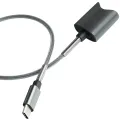 Type C Interface Charging Cable for Vuse Alto Magnetic Charger Cord Universal Design 45cm (Gray Type-C). 