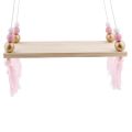 2X Wooden Wall Shelf Hanging Tassel Children Nordic Style Wall Frame - NO. 3. 