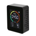 Air Monitor CO2 Carbon Dioxide Detector Air Quality Temperature Humidity Monitor Quick Measuring Meter for CO2, Black. 