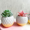 DIY Handmade Flower Pot Silicone Mold Fish Scale Vase Epoxy Resin Mould Aromatherapy Candle Cup Jar Gypsum Concrete Garden Decor. 