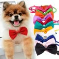【HOT】 Dog Bow Tie Adjustable Dog Cat Necklace Neck Tie Cute Convenient Pet Accessories Bow Tie Formal Puppy Bowtie Collar Pet Supplies. 