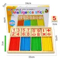 Mathematical Intelligence Stick for Kids  Pre-School Montessori Educational Toys  Early Learning. 