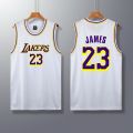 Lakers No. 24 Kobe Jersey No. 23 James Basketball Jersey Competition Training Men's Basketball Uniform Printing Character Customization. 