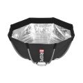 TRIOPO 55cm Foldable 8-Pole Octagon Softbox with Soft Cloth Carrying Bag Bowens Mount for Studio Strobe Flash Light-m. 