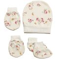 Baby's 5 Pcs/Set Newborn Baby Anti-Scratch Births Cap Glove Socks 0-3 Months Baby's Accessories Set Newborn Baby Item. 