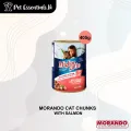Morando CAT CHUNKS WITH SALMON ( 405g ). 