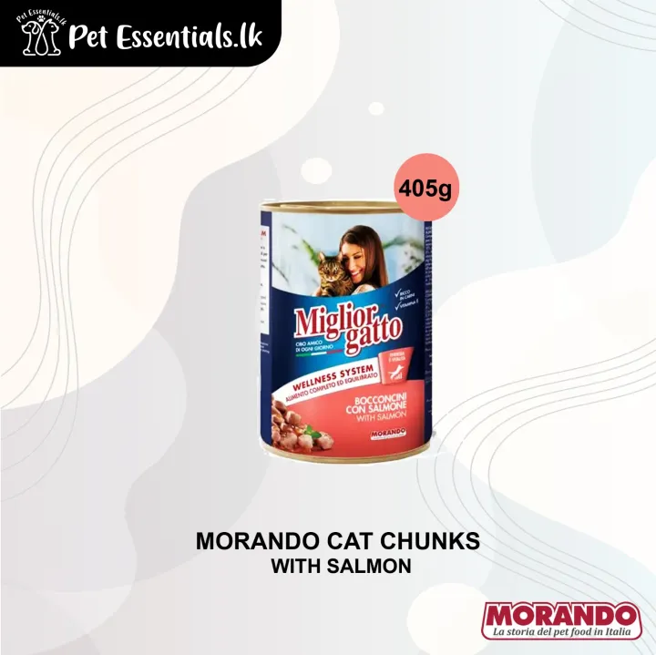 Morando CAT CHUNKS WITH SALMON ( 405g )