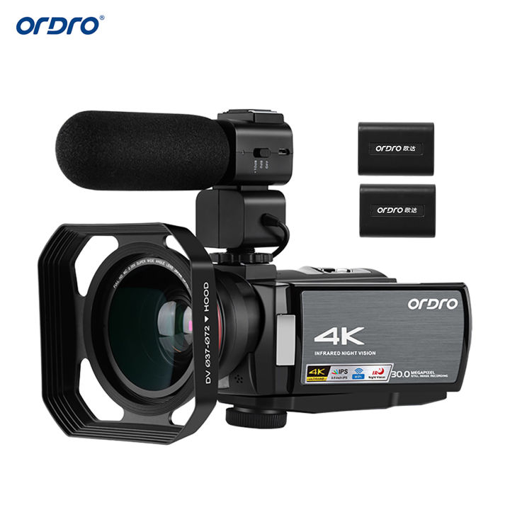 ORDRO HDR-AE8 4K WI-FI Digital Video Camera Camcorder DV Recorder