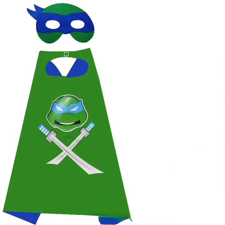 Children's Ninja Turtles Cosplay Costume Superhero Cape Mask Set ...