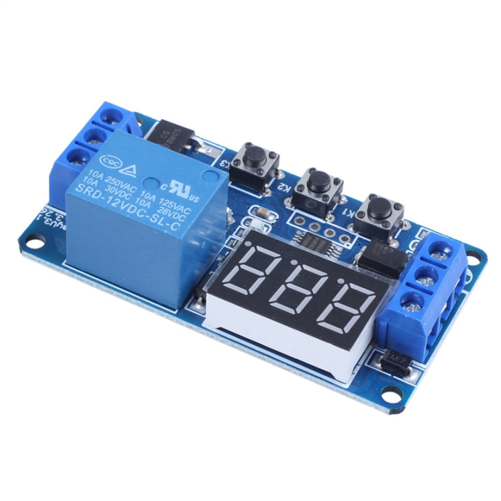 3X Automation DC 12V LED Display Digital Timer Control Switch Relay ...