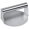 Stainless Steel Burger Press, 5.5 Inches, Round Burger Smasher, Non-Adhesive Bacon and Grill Press for Steaks, Panini. 