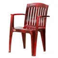 Piyestra Kingstar Veranda Plastic Chair - Red. 