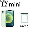 iPhone 12 mini Sim Tray Green colour sim tray. 