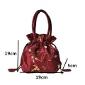 【ALLGOOD】 Data Line Storage Bag Portable Sanitary Napkin Bag Ethnic Style Cosmetic Bag Embroidery Women Flower Handbags Small Storage Bags Jewerly Packing Bag Hanfu Drawstrings Bags. 
