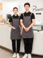Professional Men Women Work Apron Waterproof Kitchen Cafes Nail Beauty Hair Cutting Salon Uniform Grill Garden Waiter Bib Custom. 