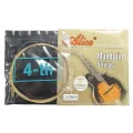 Alice AM05 Mandolin separate Strings Loose, Loop End, E-A-D-G x2, 0.011/0.015/ 0.026/ 0.040inch one by one Plated Steel Plain String, Silver-Plated Copper Alloy Winding, (85/15 Bronze Color) Anti-Rust Coating kandy musical hub. 