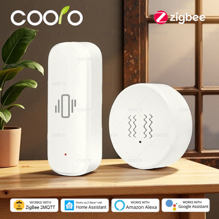 Zigbee 3.0 Sensor XYZ Axis Tilt Detection Real-Time Motion Shock Alarm for Strongbox Door Window Security Protection