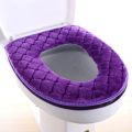 Toilet Cover Plush Seat Cover Models Waterproof Universal Model Toilet Ring Washable Zipper Bathroom Mat Decorative Toilet Seat. 