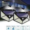 100 LED 4 Surface Solar Light 3 Modes 120 Degree Motion Sensor Solar Outdoor Waterproof Garden Light. 