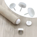 50Pcs Anti Slip Furniture Foot Mats Wooden Chair Legs Protector 14/18/20mm Table Chair Leg Slider Glide Pads Nail-On Feet Pads. 