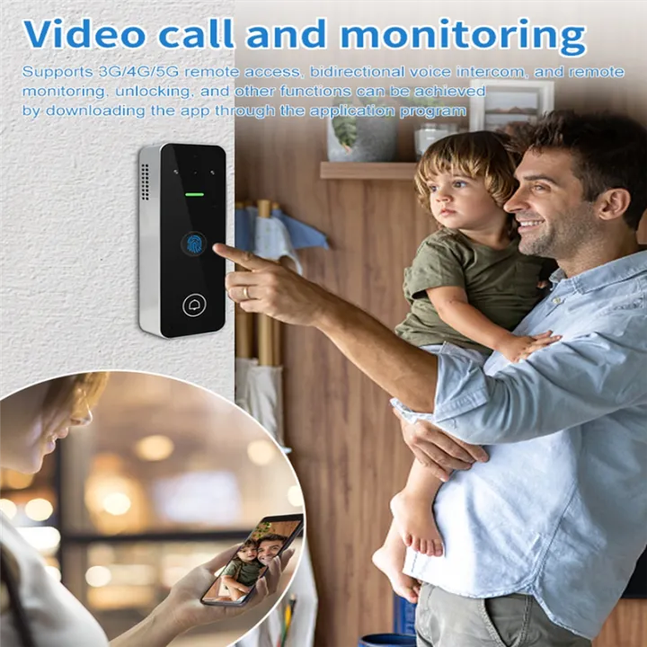 Keypad Visual Video Intercom Access Control Keypad Visual Doorbell Tuya Smart RFID ...