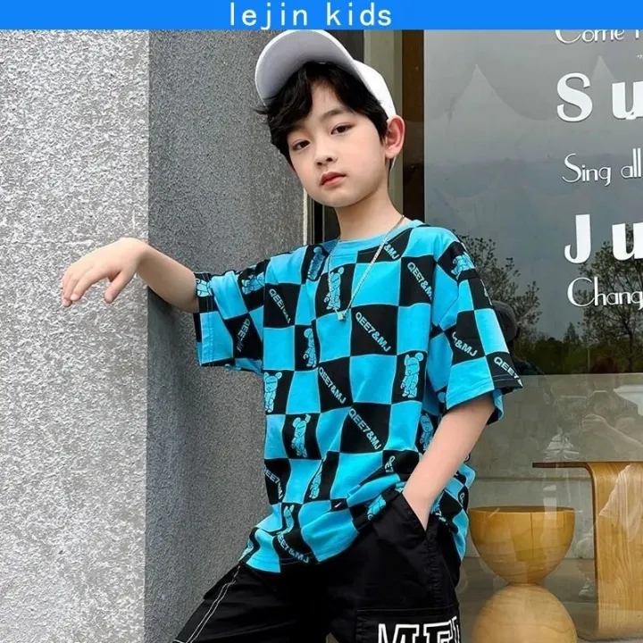 %EF%B9%8D%E2%98%8B%20%20Baju%20Tshirt%20Budak%20Lelaki%20Tops%20Children's%20Trendy%20Bear%20Short-sleeved%20Boys%20Middle%20Big%20Kids%20T-shirt%20Summer%20New%20Style%20Hong%20Kong%20Short%20Sleeve%20T%20Shirt%20Kids%20Clothes%20-%20Image%202
