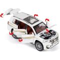 Die Cast Toyota Prado Model Car (1:24 Scale) - Toyota Prado SUV Jeep with Lights, Sounds & Pull Back Option by ZinZen. 