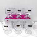 Lirmartur Ice Cream Cup Glass Set 310ml 6Pcs Pudding Mousse Parfait Fruit Dessert Cup Hotel & Home Glassware. 