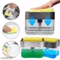 2 in 1 Soap Pump Dispenser Sponge Holder Kitchen Sink Soap Dispenser. 