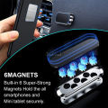 EsoGoal Magnetic Car Phone Holder Mount Mini Strip Cell Phone Stand Universal Paste Holder Multi-Functional Cellphone Dashboard Holder N50 Magnet Mount Strip Top Quality with 2 Units Metal Sheets. 
