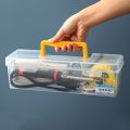 Multifuntional Plastic Hardware Tool Box Tool Organizer Transparent Tool Storage Box Toolbox Household Parts Box. 