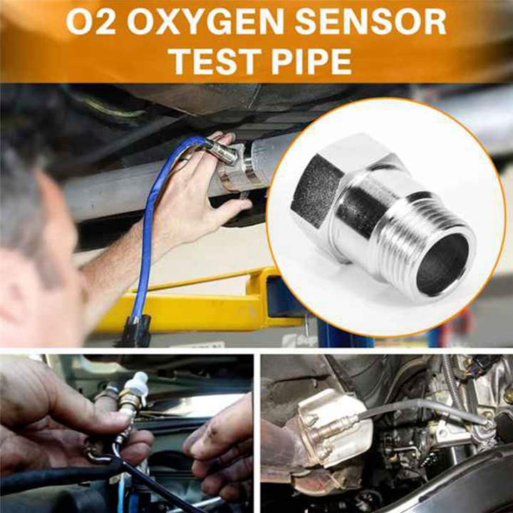 2%20Piece%20Oxygen%20Sensor%20Test%20Pipe%20Extension%20Extender%20Adapter%20Spacer%20M18%20X%201.5%20(1)%20Bung%20Silver%20-%20Image%203
