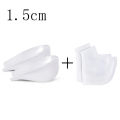 Unisex Invisible Height Increase Silicone Socks Gel Heel Pads Heel Cushion Soles Insole Foot Massage Orthopedic Arch Support. 