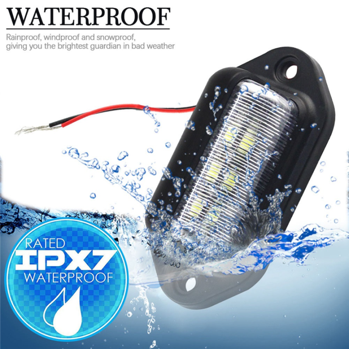 6X%20LED%20License%20Plate%20Light%20Waterproof%20License%20Plate%20Tail%20Light%20for%20Trailers,%20RV,%20Trucks,%20Boats%20-%20Image%202