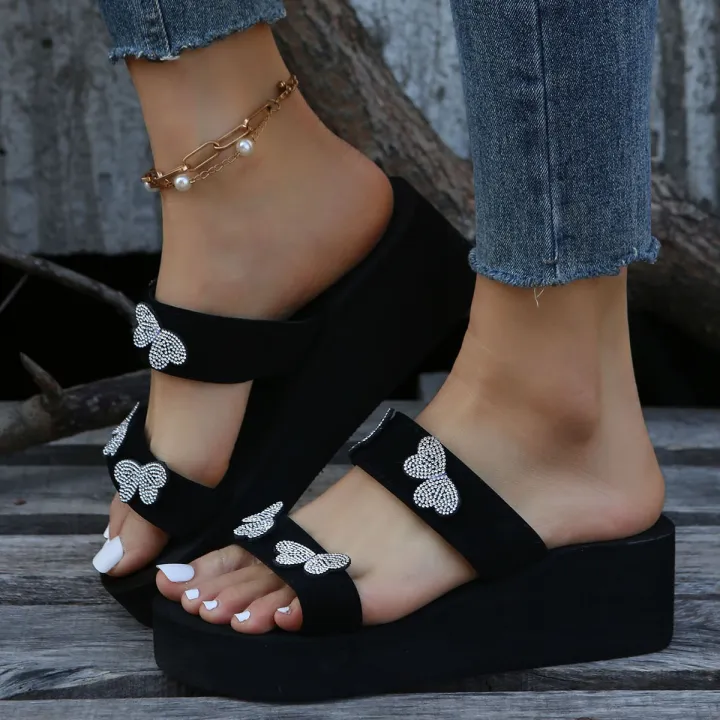2023%20Oversized%20Shoes%20New%20Summer%20Slope%20Heel%20Thick%20Sole%20Slippers%20One%20Line%20Rhinestone%20Women's%20Sandals%20Women's%20Shoes%20-%20Image%202