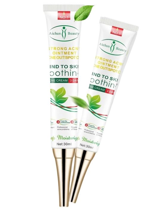 New Aichun Beauty Herbal (abac) Acne Cleaning Cream Skin Care Remove Repair Come done Pimple Acne Face Acne Cream Remover Anti Acne Treatment 30ml