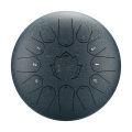 Hluru D Major 12" 13 Note Steel Tongue Drum Lotus Drum Handpan Tank Drum Musical Instrument-Cyan. 
