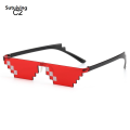 Sutuiying 2025 Fashion Mosaic Sunglasses 8 Bit Pixelated Ladies Sunglasses Retro Gamer Robot Eyeglasses for Men Women Thug Life Shades Kid Toys. 
