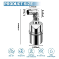 Automatic Water Level Control Valve 1/2 Inch Stainless Steel Float Ball Valve Fit For Tank Swimming Pool Elbow. 
