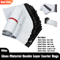 100pcs Poly Mailer White Daraz Flyers Bundle of 100 Bags  2.2mm packaging material Bags Plastic Poly Envelope Flyer Packs Postal Safe Mailing Bags Shipping packing Bags. 