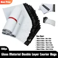 100pcs Poly Mailer White Daraz Flyers Bundle of 100 Bags  2.2mm packaging material Bags Plastic Poly Envelope Flyer Packs Postal Safe Mailing Bags Shipping packing Bags. 