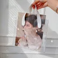 【ALLGOOD】 Birthday Gifts Bags Ins Purse Wallets Lipstick Makeup Bags Travel Wash Bags Girls Shoulder Bags Storage Bags Shopping Bags Clear Tote Bags PVC Transparent Handbags Women Cosmetic Bags. 
