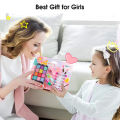 HelloKimi Children's Makeup Set Girl Real Makeup Palette Washable Cosmetics Kit Little Girls Make Up Toy Non Toxic Cosmetics Play Set Beauty Toy 12 Colors Eyeshadow Palette for Children Gifts. 