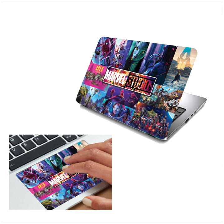 2 in 1 Laptop Skin Pack(With Free Trackpad Sticker) Avengers Marvel ...