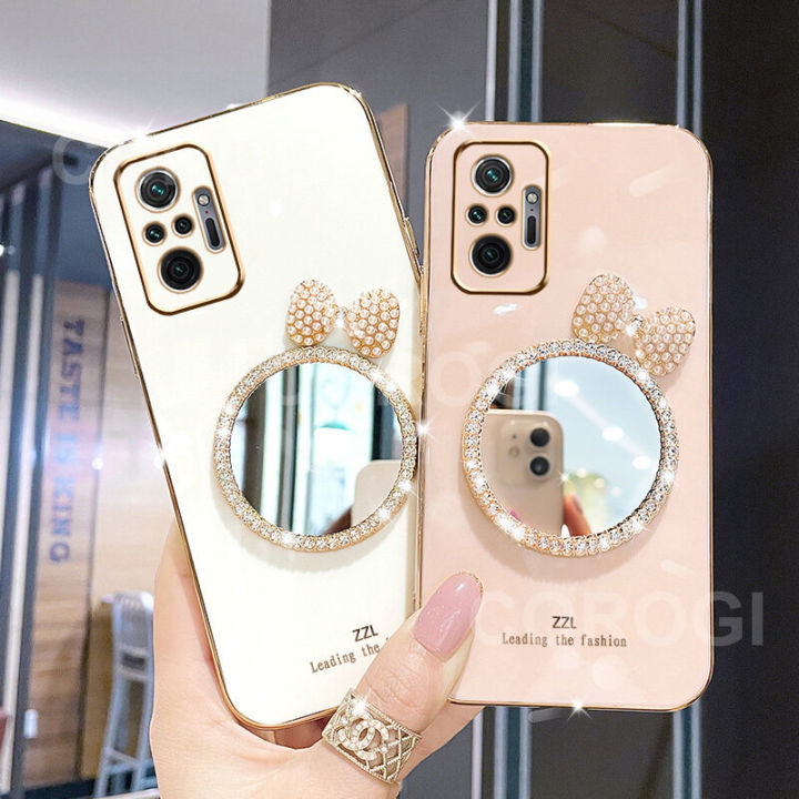 For%20Xiaomi%20Redmi%20Note%2010%20Pro%20Back%20Cover%20+%20Bowknot%20Makeup%20Mirror%20Fashion%20Shiny%20Plating%20Square%20Bumper%20Bling%20Girls%20Phone%20Case%20Soft%20TPU%20Silicone%20Shockproof%20Back%20Cover%20-%20Image%205