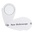 Foldable Design Pocket-Size Dichroscope for Gem Diffraction Spectroscope 21mm Lens White Light Clear Lens for Gem Tools. 