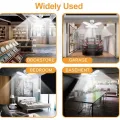 E27 Led Light Bulb Fan 30W 45W 60W Super Bright Led Industrial Lamp Bulb Foldable Ceiling Light 85-265V for Home Garage Lighting. 