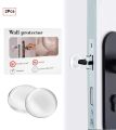 Door Knob Handle Wall Shield- 2Pcs | Transparent Round Reusable silicone Guard Door Stopper Wall Protector | Stronger Self Adhesive Door Handle Bumper. 