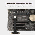 PCIE X1 Riser Cable Dual 90 Degree Right Angle Extension Cable PCI Express 1x Riser Card Ribbon Extender. 